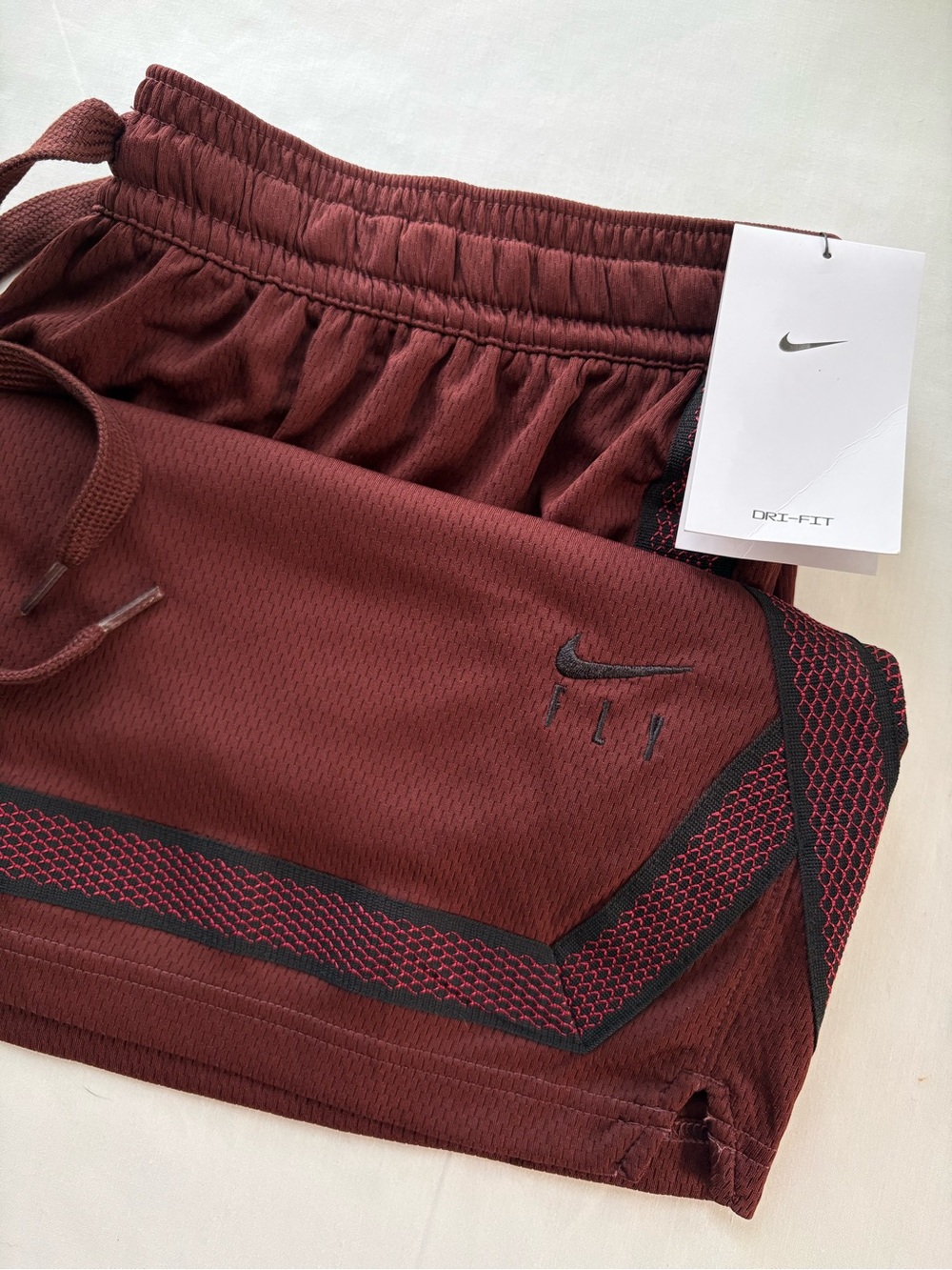 Nike Fly Crossover Women's Basketball Shorts Maroon Red Black XXL CK6599-273